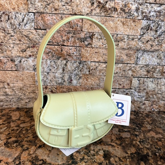 FORBITCHES Pastel green leather My Boo handbag - Picture 3 of 6